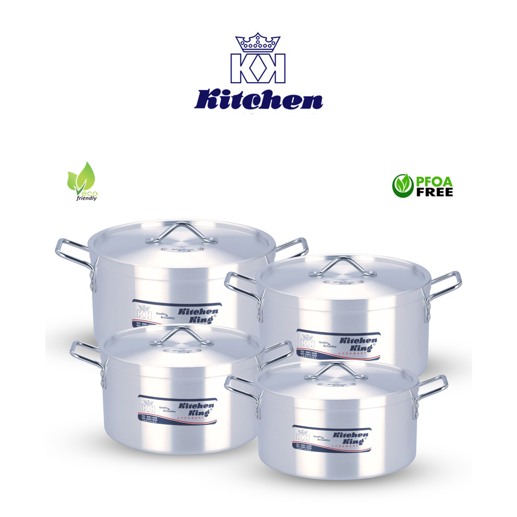 Metal Finish Belly Set (Julia) 1624cm Kitchen King Cookware