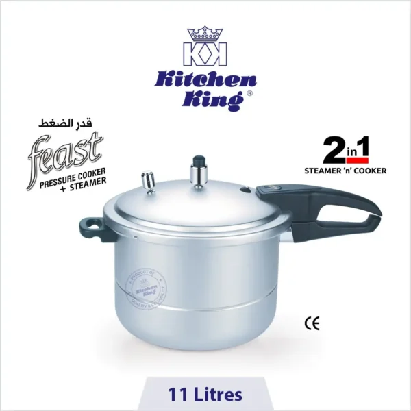 Feast Pressure Cooker + Steamer - 11 L